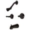 Kingston Brass Two-Handle Tub and Shower Faucet, Oil Rubbed Bronze KB245AKL - alternate 1